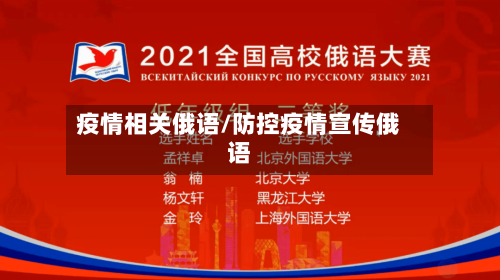 疫情相关俄语/防控疫情宣传俄语