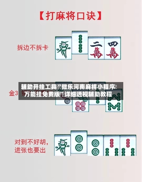 辅助开挂工具“微乐河南麻将小程序万能挂免费版	”详细透视辅助教程-第2张图片