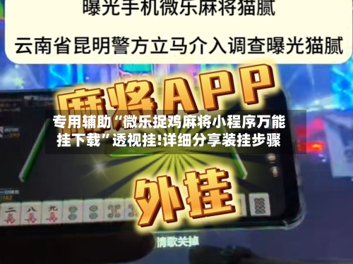 专用辅助“微乐捉鸡麻将小程序万能挂下载”透视挂!详细分享装挂步骤