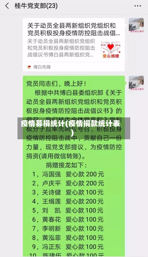 疫情募捐统计(疫情捐款统计表)-第3张图片