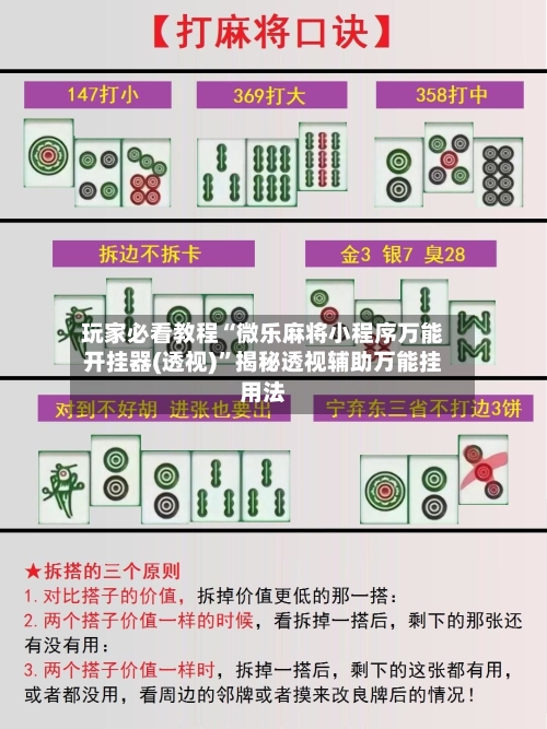 玩家必看教程“微乐麻将小程序万能开挂器(透视)”揭秘透视辅助万能挂用法