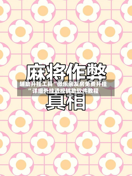 辅助开挂工具“微乐亲友房免费开挂	”详细外挂透视辅助软件教程-第1张图片