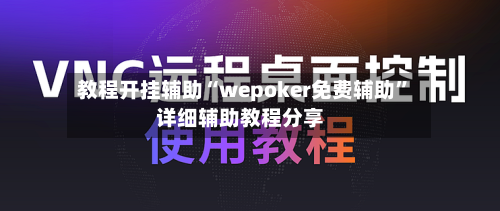 教程开挂辅助“wepoker免费辅助”详细辅助教程分享-第1张图片