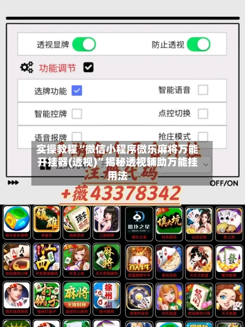 实操教程“微信小程序微乐麻将万能开挂器(透视)	”揭秘透视辅助万能挂用法-第2张图片