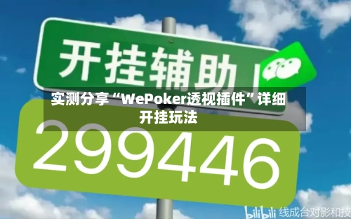 实测分享“WePoker透视插件”详细开挂玩法-第3张图片
