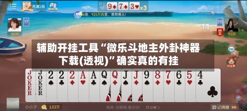 辅助开挂工具“微乐斗地主外卦神器下载(透视)	”确实真的有挂-第1张图片