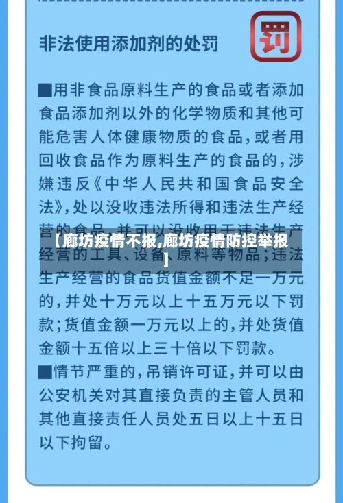 【廊坊疫情不报,廊坊疫情防控举报】