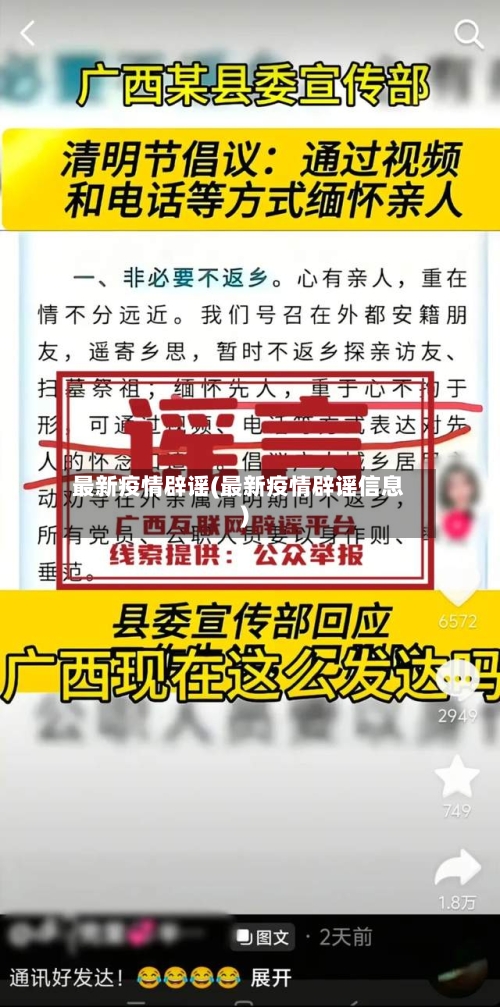 最新疫情辟谣(最新疫情辟谣信息)-第2张图片