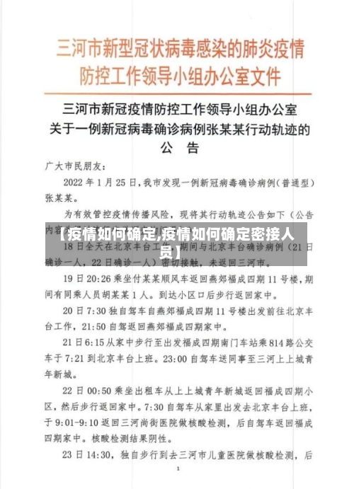 【疫情如何确定,疫情如何确定密接人员】