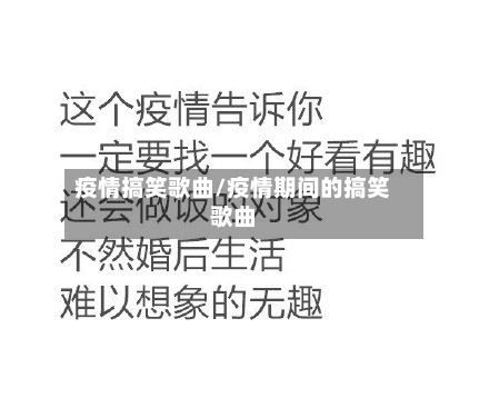 疫情搞笑歌曲/疫情期间的搞笑歌曲-第2张图片