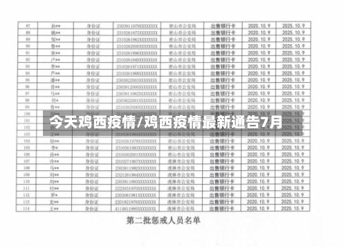 今天鸡西疫情/鸡西疫情最新通告7月-第2张图片