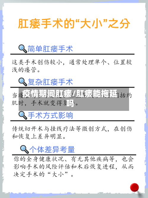 疫情期间肛瘘/肛瘘能拖延吗-第2张图片