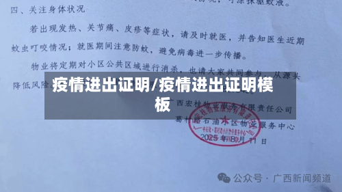 疫情进出证明/疫情进出证明模板-第3张图片