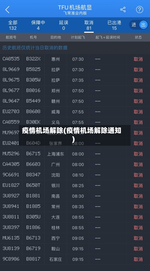 疫情机场解除(疫情机场解除通知)-第1张图片
