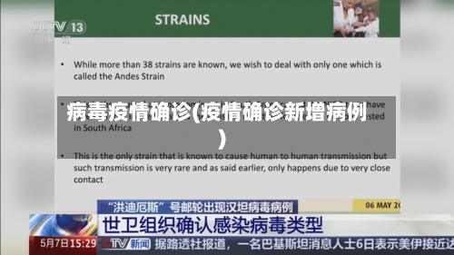 病毒疫情确诊(疫情确诊新增病例)-第1张图片