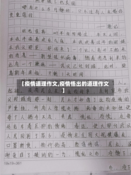 【疫情道理作文,疫情悟出的道理作文】-第1张图片