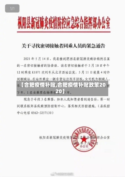 【合肥疫情补贴,合肥疫情补贴政策2020】-第1张图片