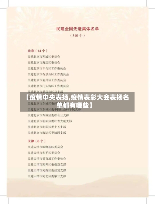 【疫情中央表扬,疫情表彰大会表扬名单都有哪些】-第2张图片