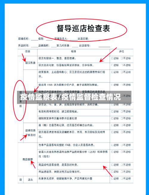 疫情监察表/疫情监督检查情况-第2张图片