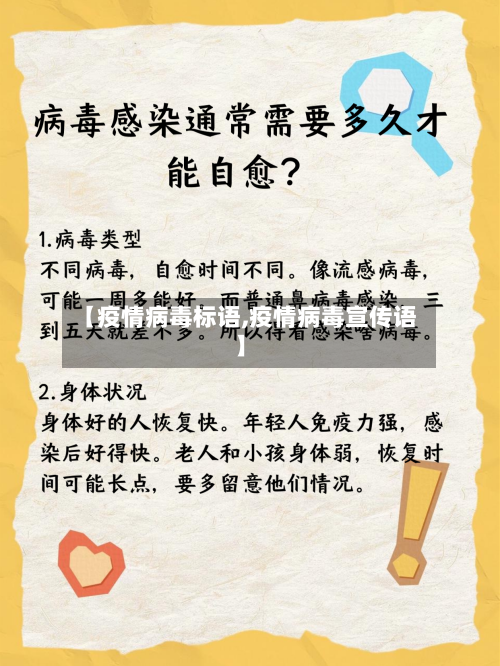 【疫情病毒标语,疫情病毒宣传语】-第1张图片